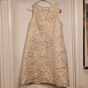 vintage aidan mattox gold dress